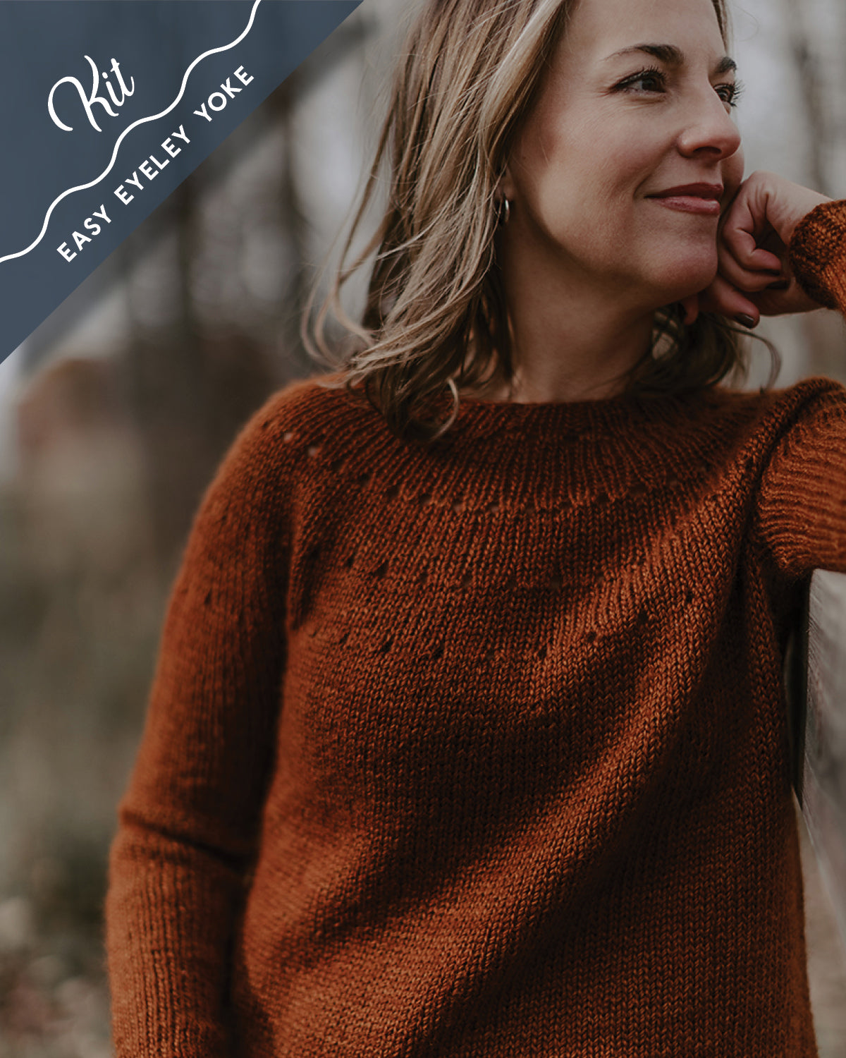 Easy Eyelet Yoke Sweater Kit - by Chantal Miyagishima – North Bay